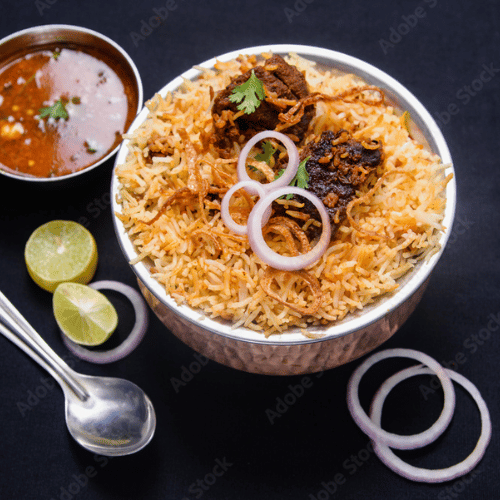 Chicken Biryani with Gravy